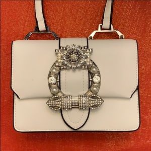 Vintage white crossbody